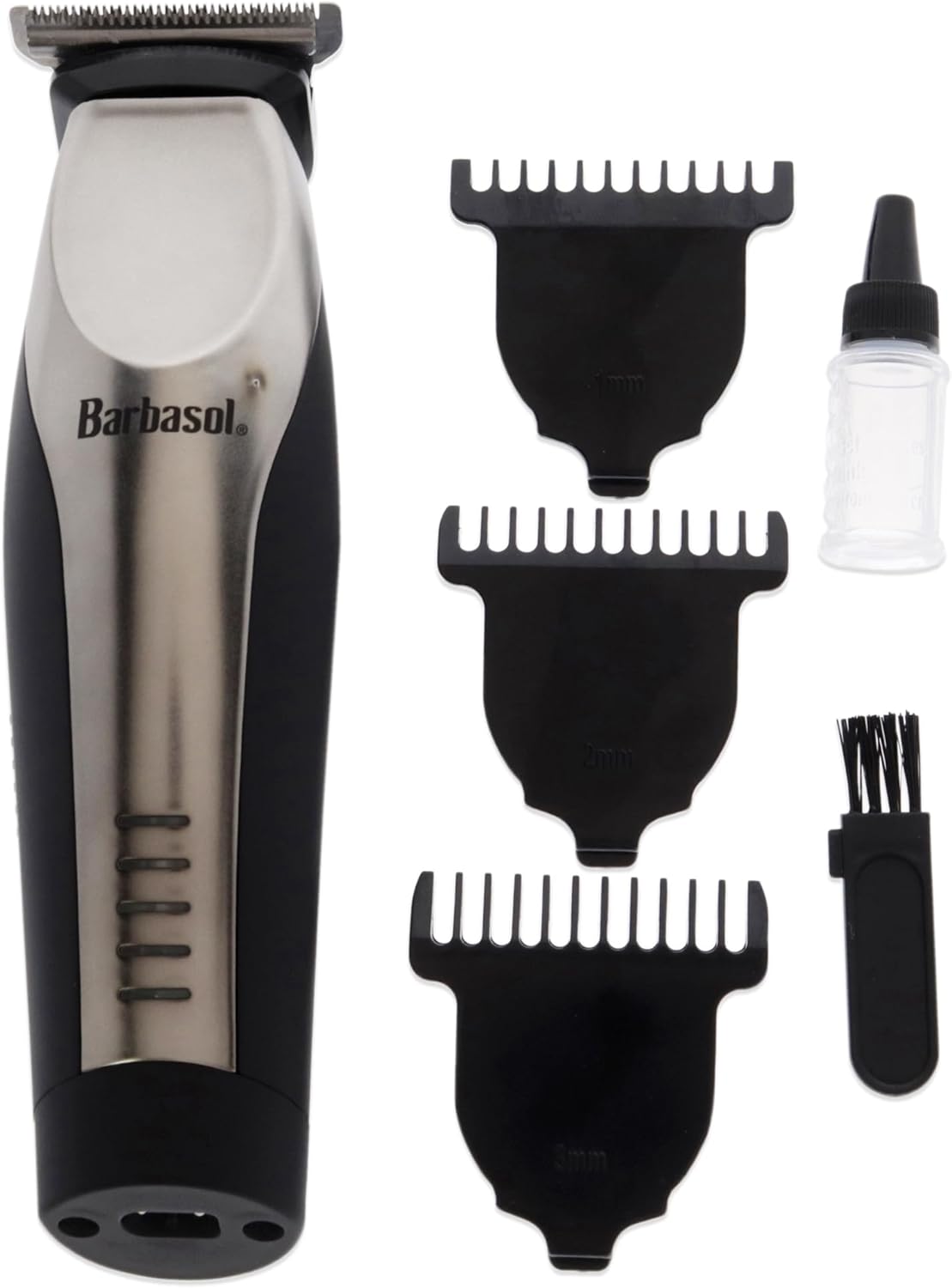 Barbasol Xtreme Digital Lifestyle Accessories T Blade Pro Trimmer Detailer Rechargeable Swivel Head Black Body Rubber Oil Nickel