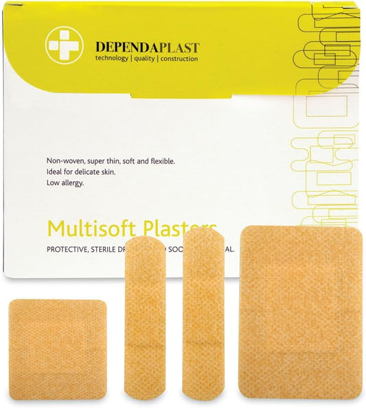 Reliance Medical Dependaplast Rel522 Multisoft Plaster, Assorted (Pack Of 20)