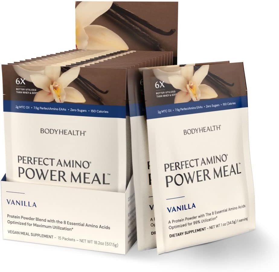 BodyHealth PerfectAmino Power Meal (Natural Vanilla Flavor) Vegan Meal