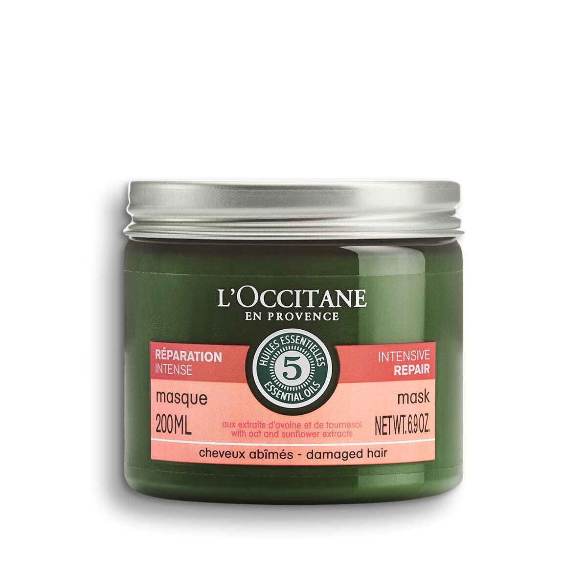 L'OCCITANE Intensive Repair Mask 6.9 oz.: Visibly Repair + Protect Dry & Damaged Hair, For Color Treated Hair : Beauty & Personal Care