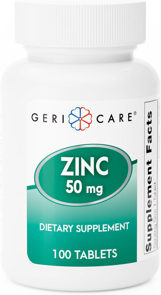 GeriCare Gericare Zinc Sulfate 50mg Dietary Supplement