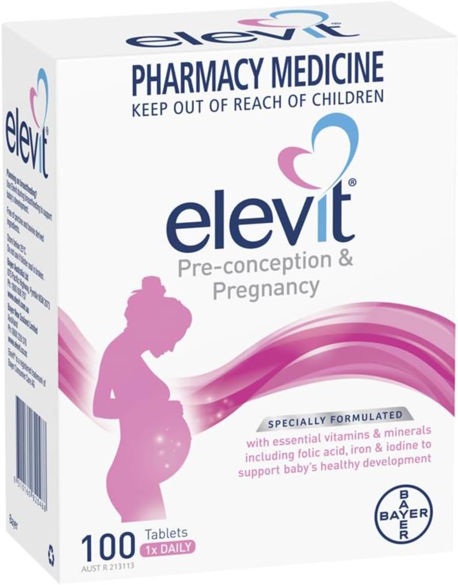Elevit Pregnancy Multivitamin with Iodine 100 Tablets (100 Days)-Made
