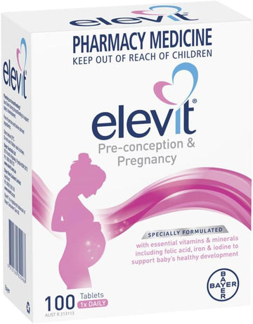 Elevit Pregnancy Multivitamin with Iodine 100 Tablets (100 Days)-Made