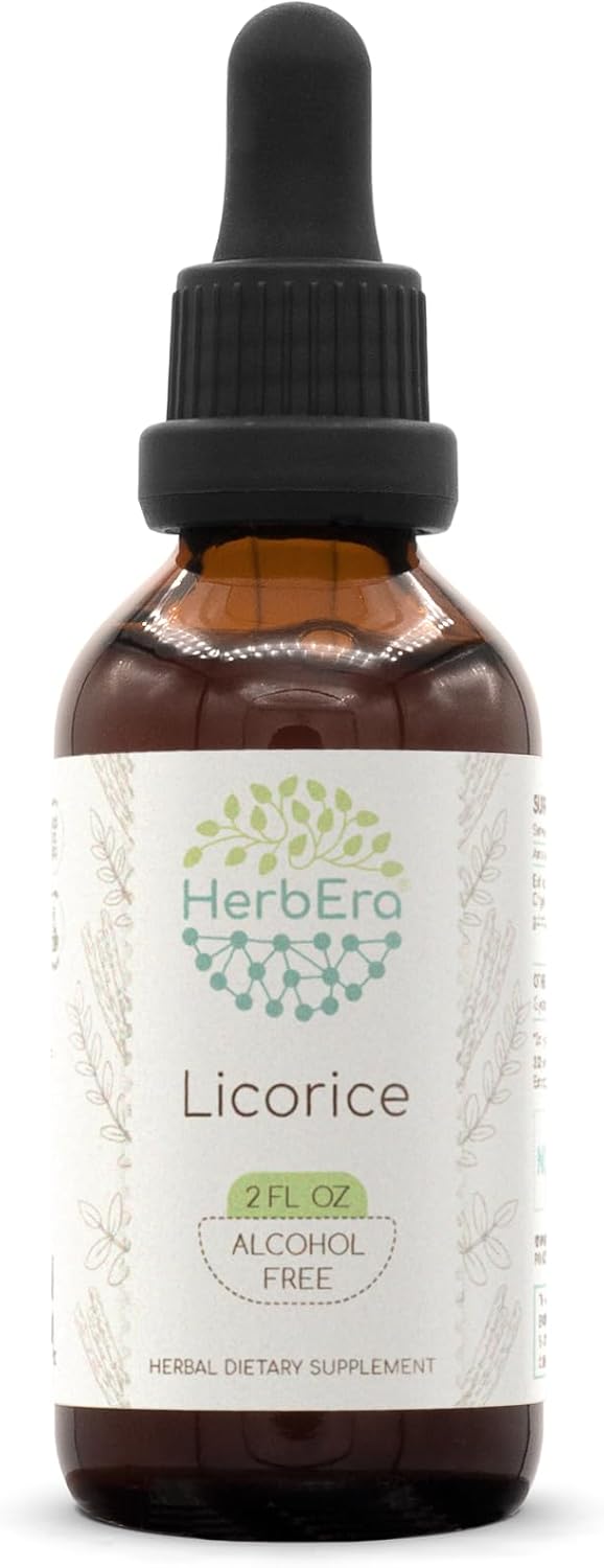 Licorice B120 Alcohol-Free Herbal Extract Tincture, Super-Concentrated (Kan Tsau, Glycyrrhiza Glabra) 4 Fl Oz