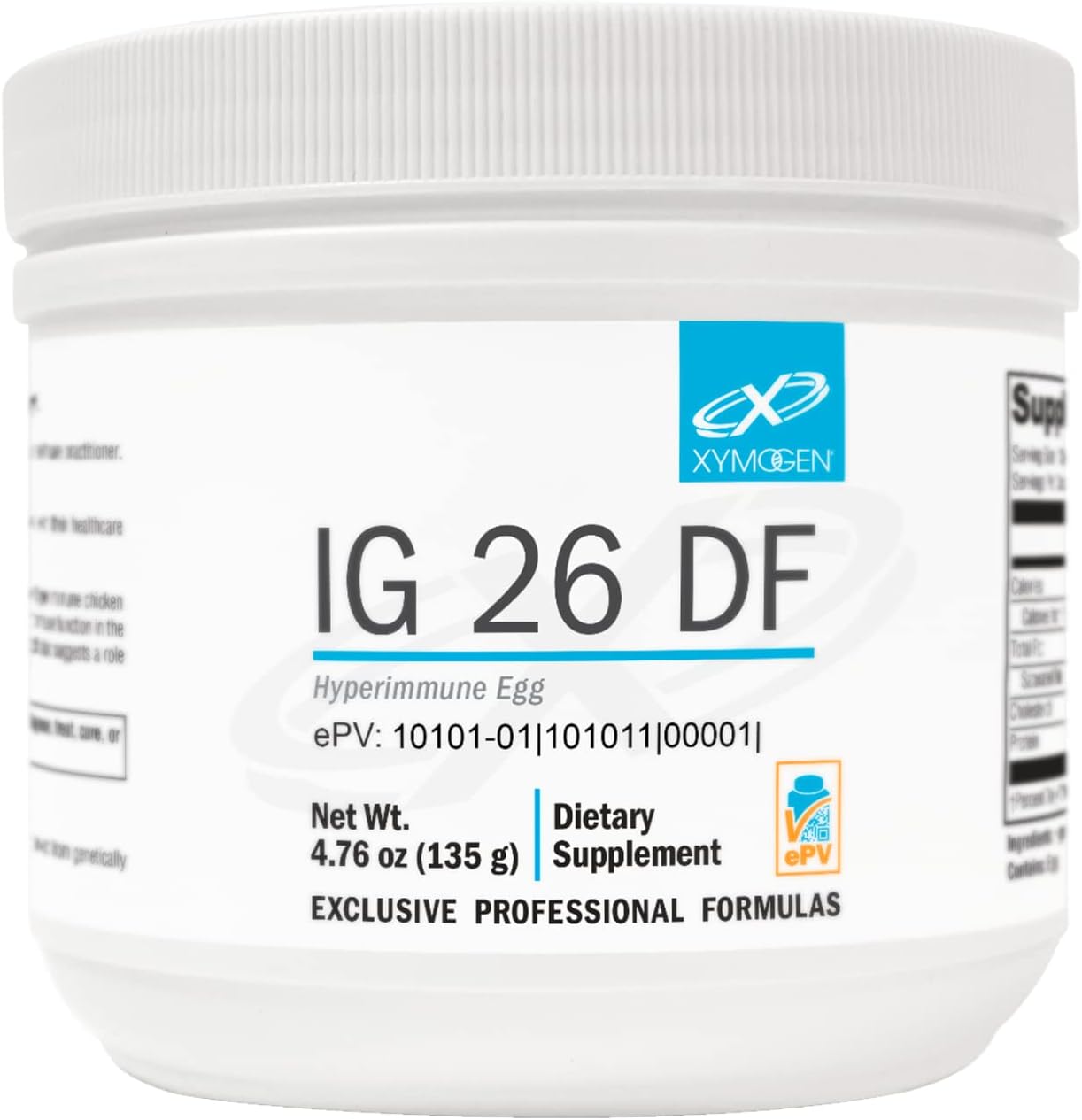 XYMOGEN IG 26 DF Powder - Immunoglobulin Supplement with IgY Max - Dai