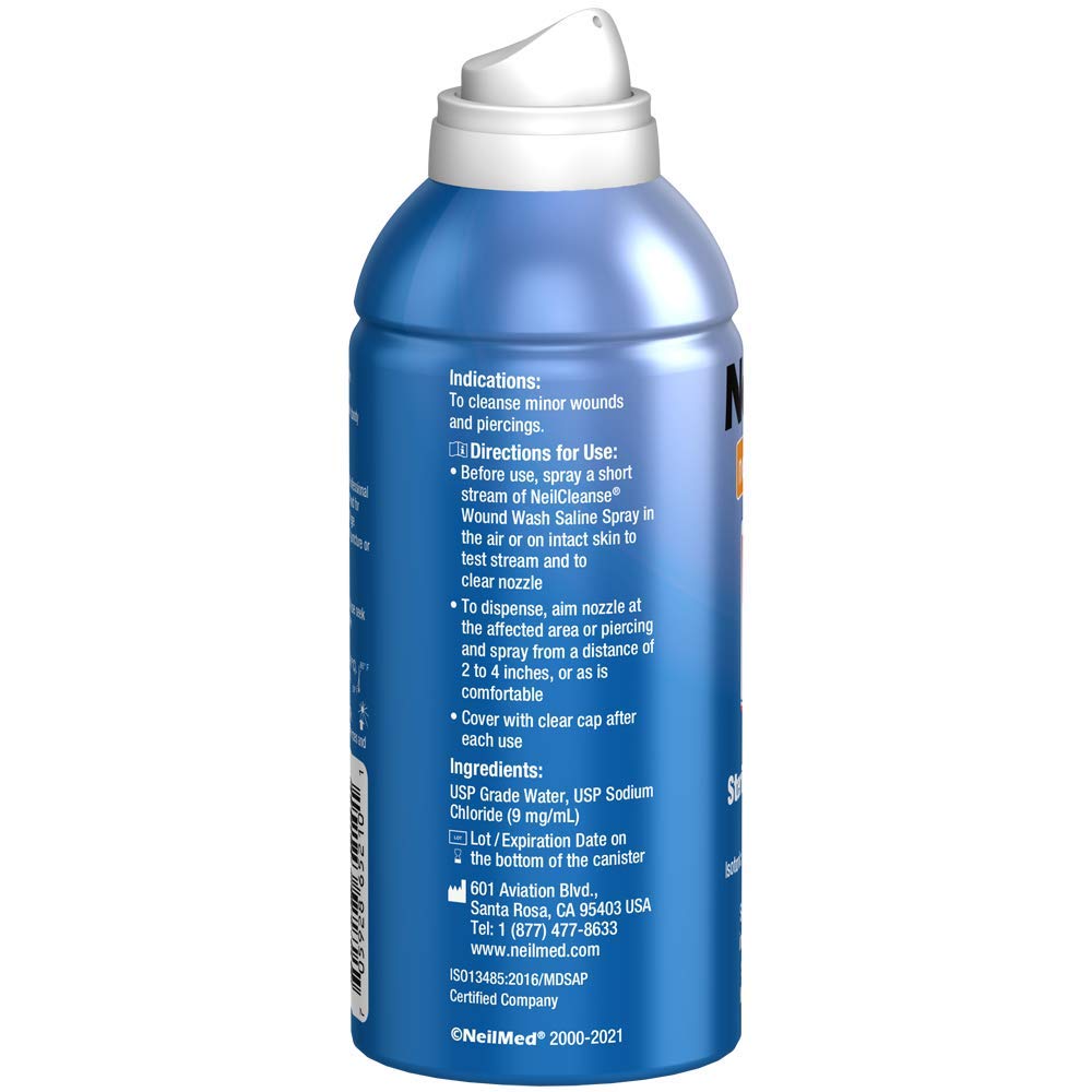 Neilmed Cleanse Sterile Saline Wound Wash, 6 Ounce
