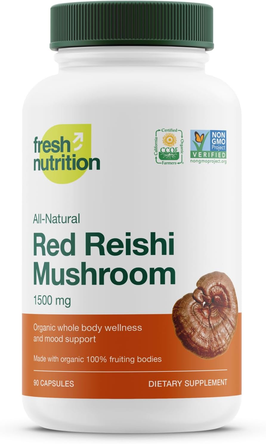 Organic Reishi Mushroom Capsules - Rich in Alpha Glucan - Ganoderma Lucidum & Ganoderma Applanatim - Third Party Tested - 90 Capsules/Pills : Health & Household
