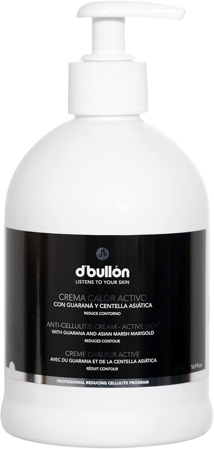 D'Bullón Active Heat Body Cream. Reduces Orange Skin - 500 Ml