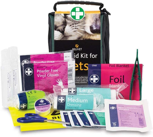 Reliance Medical Pet First Aid Kit - Essential Care For Dogs And Cats, Ideal For Travel, Camping, Home Use, Includes Saline, Bandages, Durable Rip-Stop Fabric Bag, 1 Kit