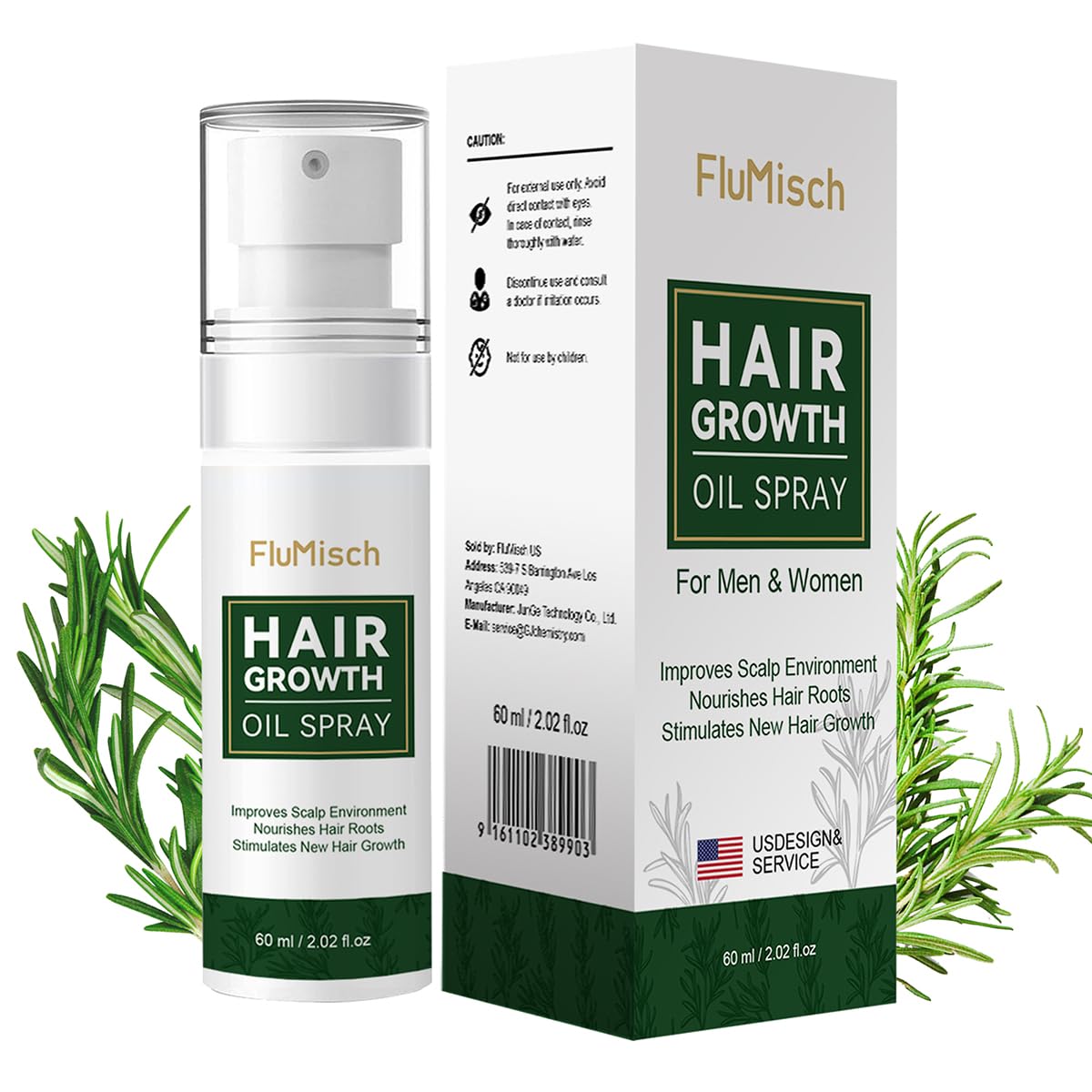 Rosemary Oil Hair Growth Spray For Hair Loss Treatments, Batana Oil For Hair Regrowth With Natural Rice Water+Biotin, Hair Growth Serum Spray Hair Thickening For Men And Women