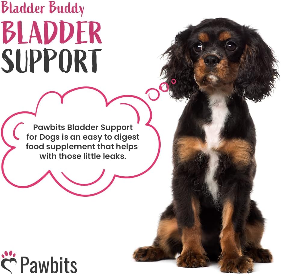 Pawbits 120 Bladder Buddy Support Tablets for Dogs - Dog UTI treatment Food Supplements with Cranberry and D-Mannose to Support Kidney & Urinary Health :Pet Supplies