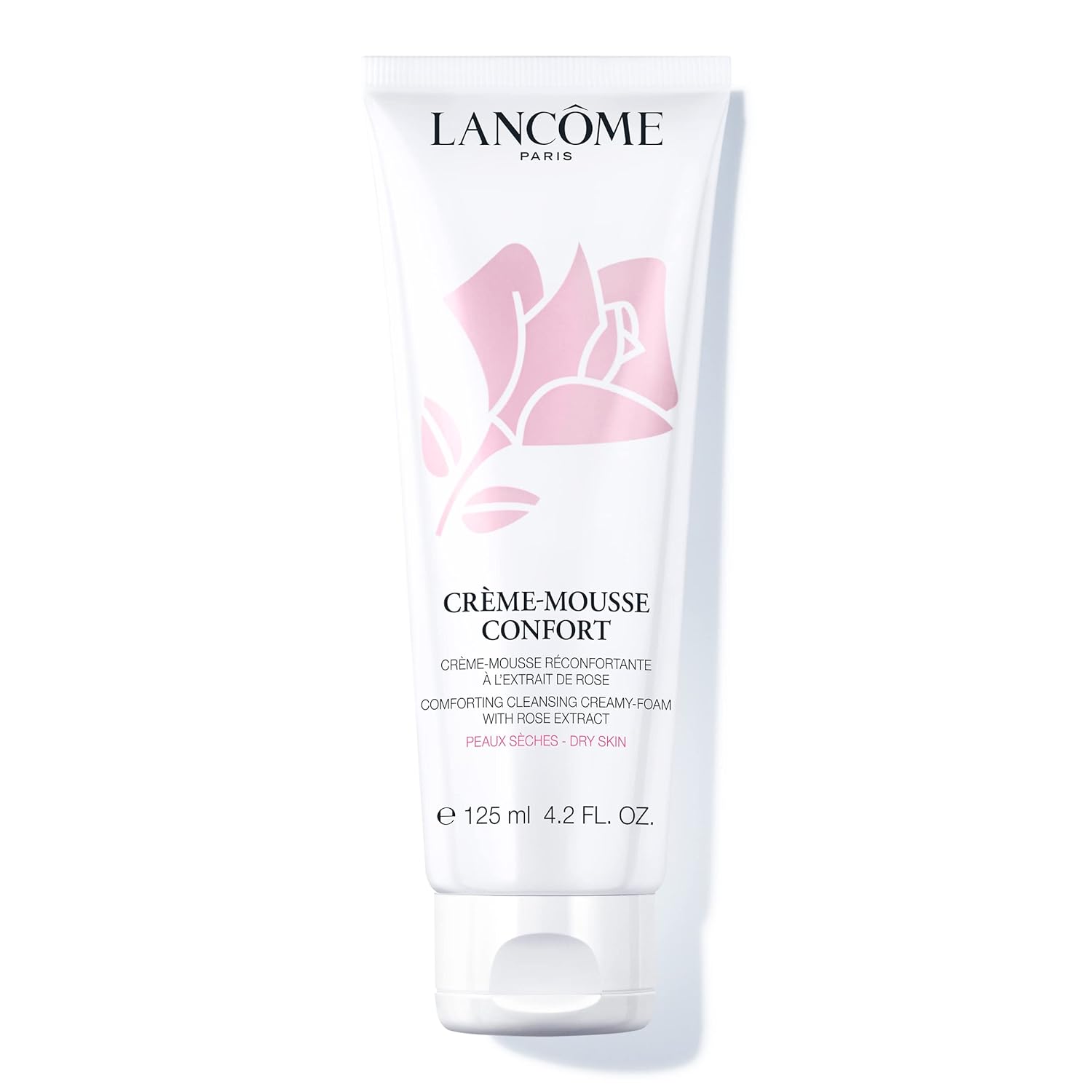 Lancôme Créme Mousse Confort Foaming Facial Cleanser - Comforting Cream Cleanser & Makeup Remover - With Rosehip Oil - 4.2 Fl Oz