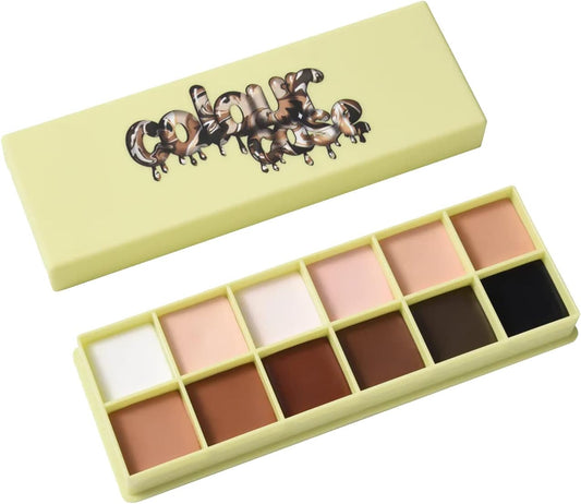 Colour Case Cosmetic Paint Palette & Brush Set (The Essentials) : Amazon.co.uk: Beauty