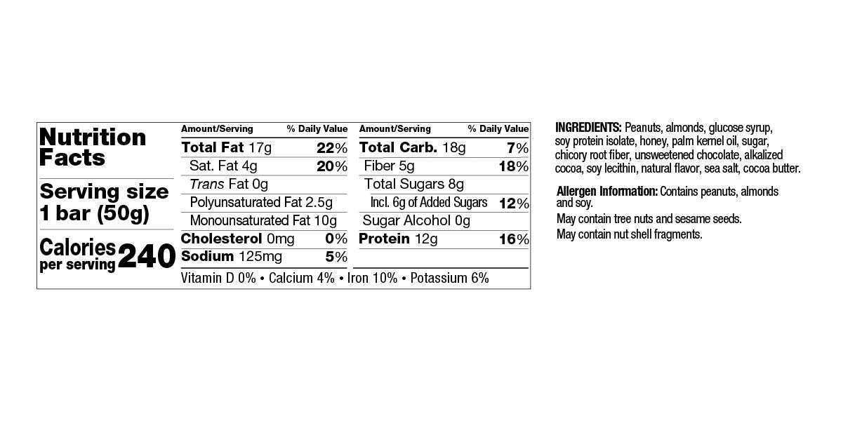 KIND Protein Bars Dark Chocolate Nut, Gluten Free, 12g Protein, 1.76 Oz, Double Dark Chocolate Nut, 30 Count : Grocery & Gourmet Food