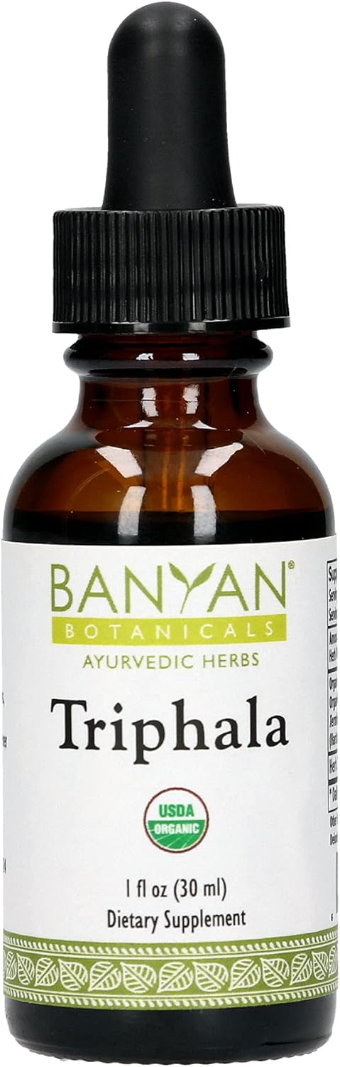 Banyan Botanicals Triphala Liq Herbal Extract ? Organic Triphala Extract with Amla, Haritaki & Bibhitaki ? for Daily Detox, Regularity & Rejuvenation* ? 1. ? Non-GMO Sustainably Sourced Vegan