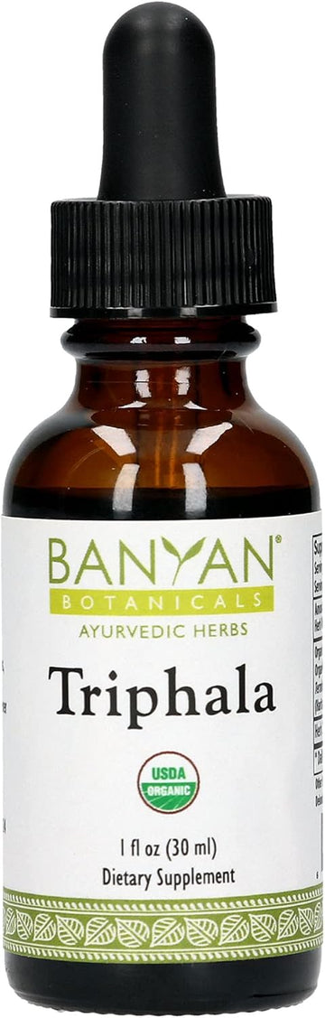 Banyan Botanicals Triphala Liq Herbal Extract ? Organic Triphala Extract with Amla, Haritaki & Bibhitaki ? for Daily Detox, Regularity & Rejuvenation* ? 1. ? Non-GMO Sustainably Sourced Vegan