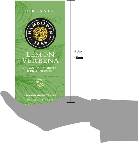 Hambleden Teas Organic Lemon Verbena Teabags (Pack Of 6, Total 120 Teabags)