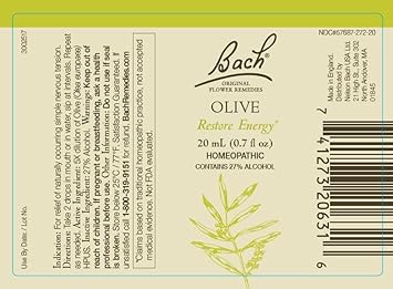Bach Original Flower Remedies 3-Pack, Be Your Best" - Larch, Olive, White Chestnut, Homeopathic Flower Essences, Vegan, 20mL Dropper x3