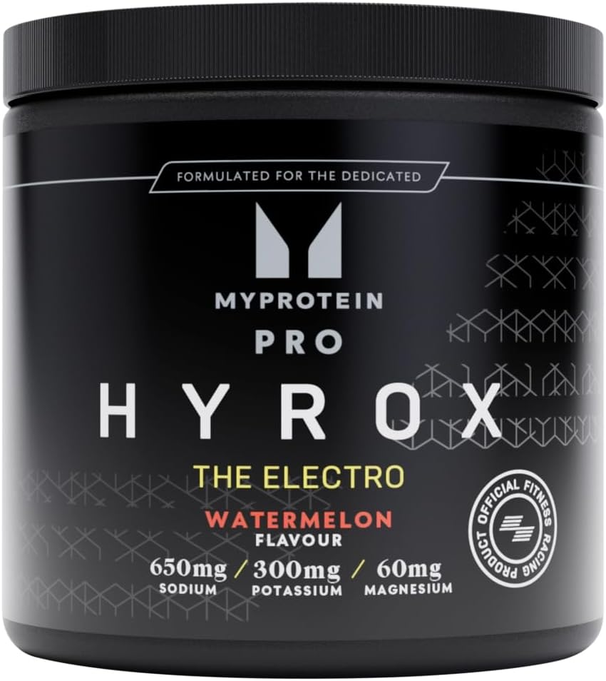 Myprotein PRO x HYROX The Electro | Advanced Electrolyte Watermelon Hydration Powder | 650mg Sodium & 300mg Potassium | Supports Hydration, Muscle Function & Recovery | Vegan-Friendly | 30 Servings : Amazon.co.uk: Health & Personal Care