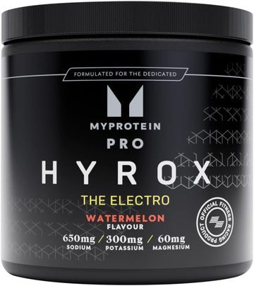 Myprotein PRO x HYROX The Electro | Advanced Electrolyte Watermelon Hydration Powder | 650mg Sodium & 300mg Potassium | Supports Hydration, Muscle Function & Recovery | Vegan-Friendly | 30 Servings : Amazon.co.uk: Health & Personal Care