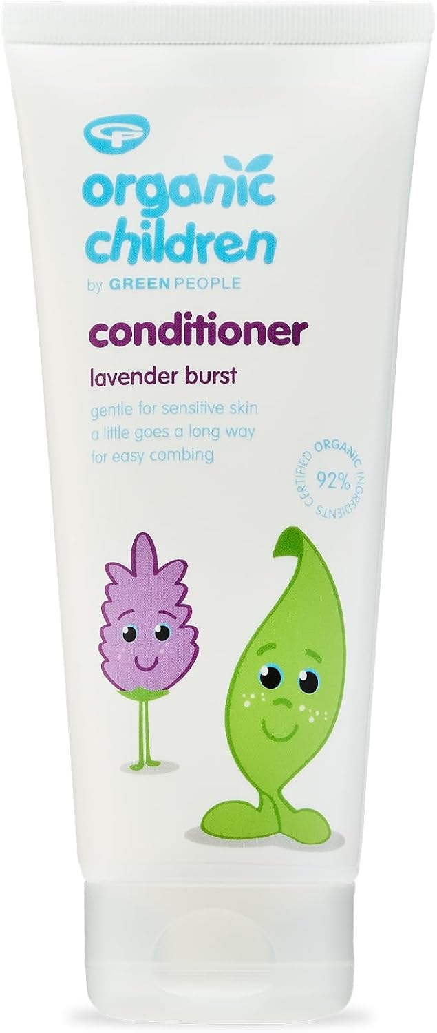 Green People Organic Children Lavender Burst Conditioner - Natural & Organic, For Kids - Eczema-Friendly - Vegan, 200Ml