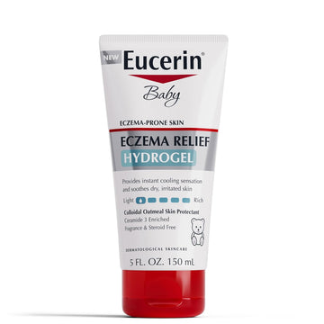 Eucerin Baby Eczema Relief Hydrogel For Dry, Itchy, Eczema-Prone Skin, Fragrance Free And Steroid Free Body Moisturizer For Dry Skin, 5 Fl Oz Tube