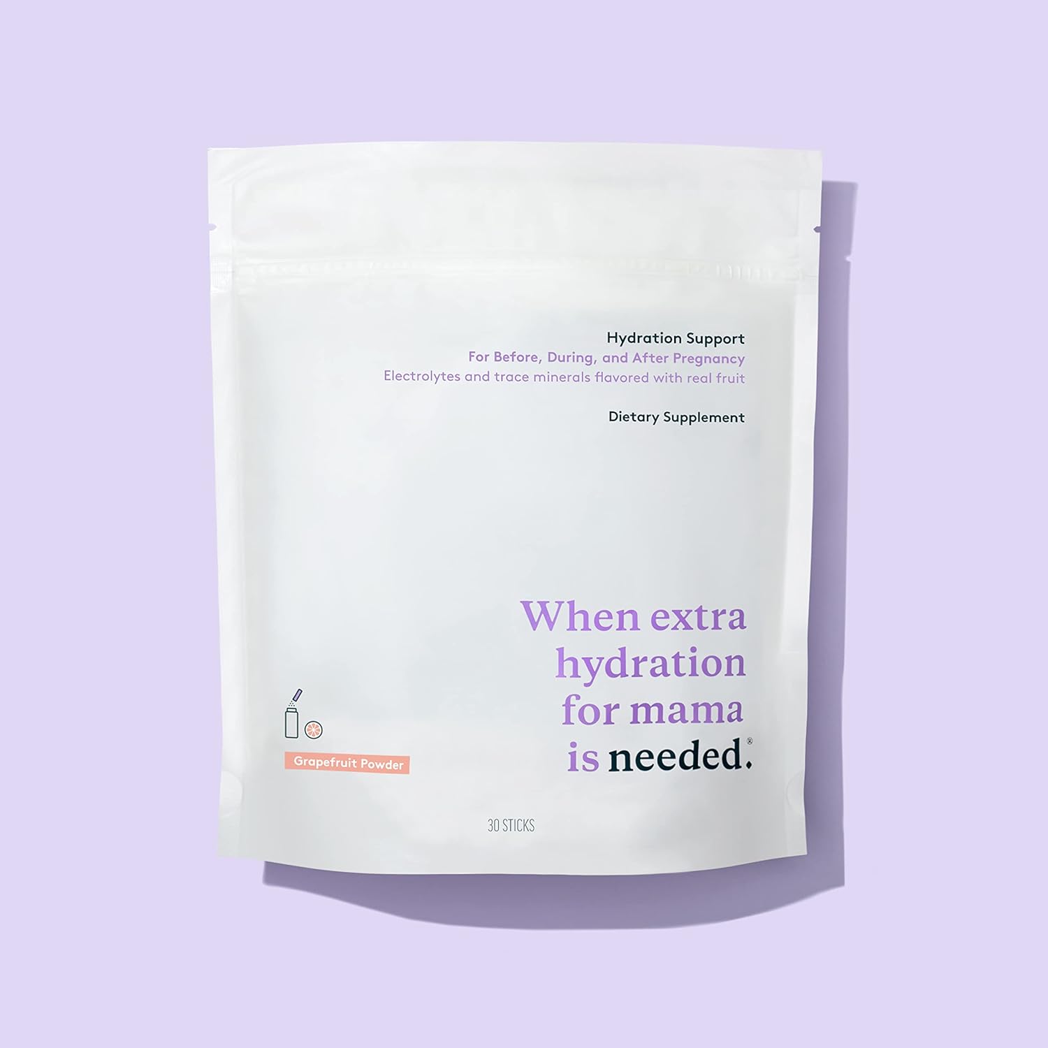 Needed. Hydration Support - for Pregnancy, Prenatal, Electrolytes + Trace Minerals - Support Lactation - Magnesium, Chloride, Sodium, Potassium, Trace Mineral Concentrate (Grapefruit)