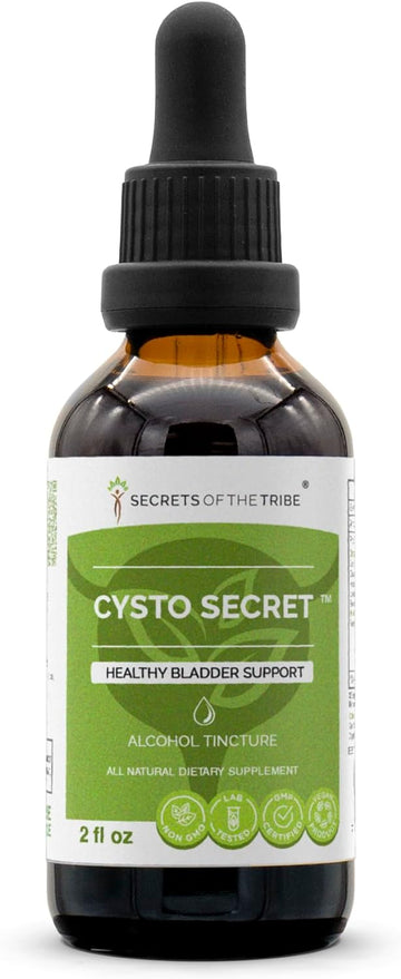 Secrets of the Tribe - Cysto Secret, Herbal Supplement Blend Drops Alcohol Liquid Extract, Healthy Bladder Support (2 fl oz)