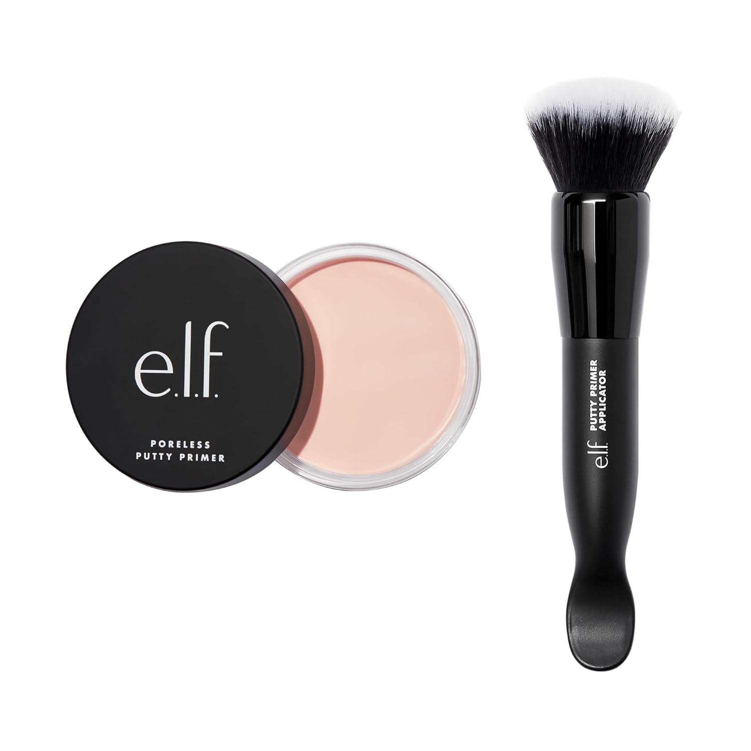 e.l.f. Poreless Putty Primer & Brush Duo, Set of 2, Includes Primer & Brush & Applicator : Beauty & Personal Care