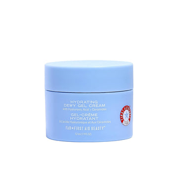 First Aid Beauty - Hydrating Dewy Gel Cream, Lightweight Oil-Free Facial Moisturizer With Hyaluronic Acid And Ceramides, Helps Reduce Excess Oil Build Up & Improve Skins Hydration, 1.7 Oz