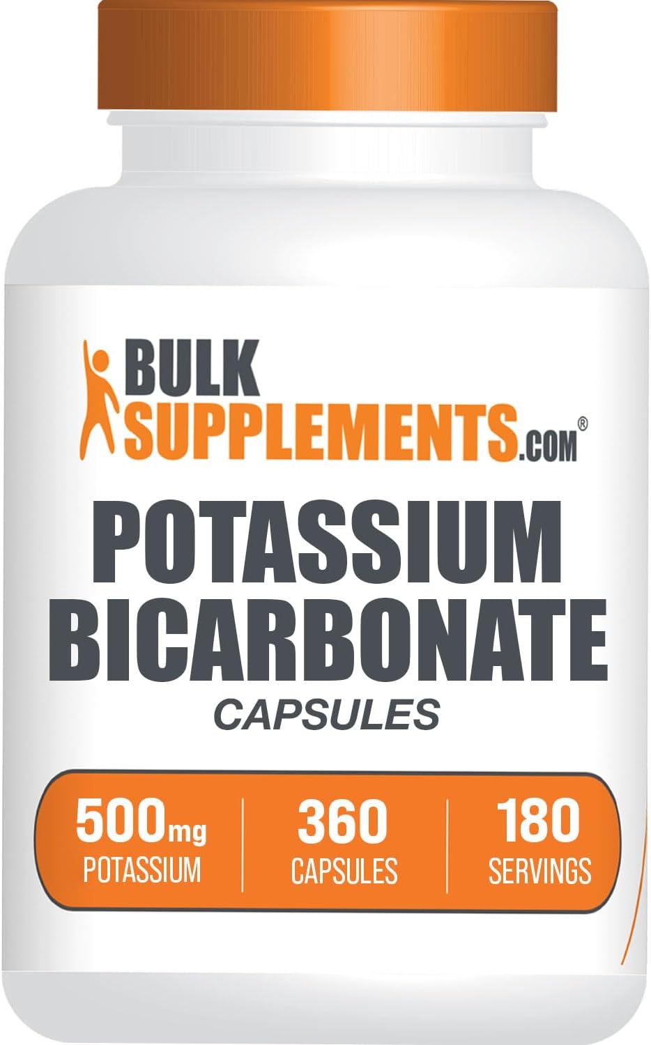 BulkSupplements.com Potassium Bicarbonate Capsules - Potassium Supplem