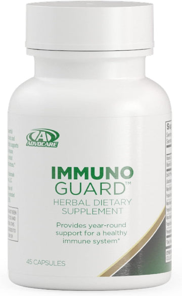 Advocare Immunoguard - Immune Support Supplement* - Aids Stress* - Contains Vitamin C, Vitamin D, Reishi Mushroom & More - 45 Capsules