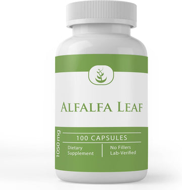 Pure Original Ingredients Alfalfa Leaf, (100 Capsules) Always Pure, No Additives Or Fillers, Lab Verified