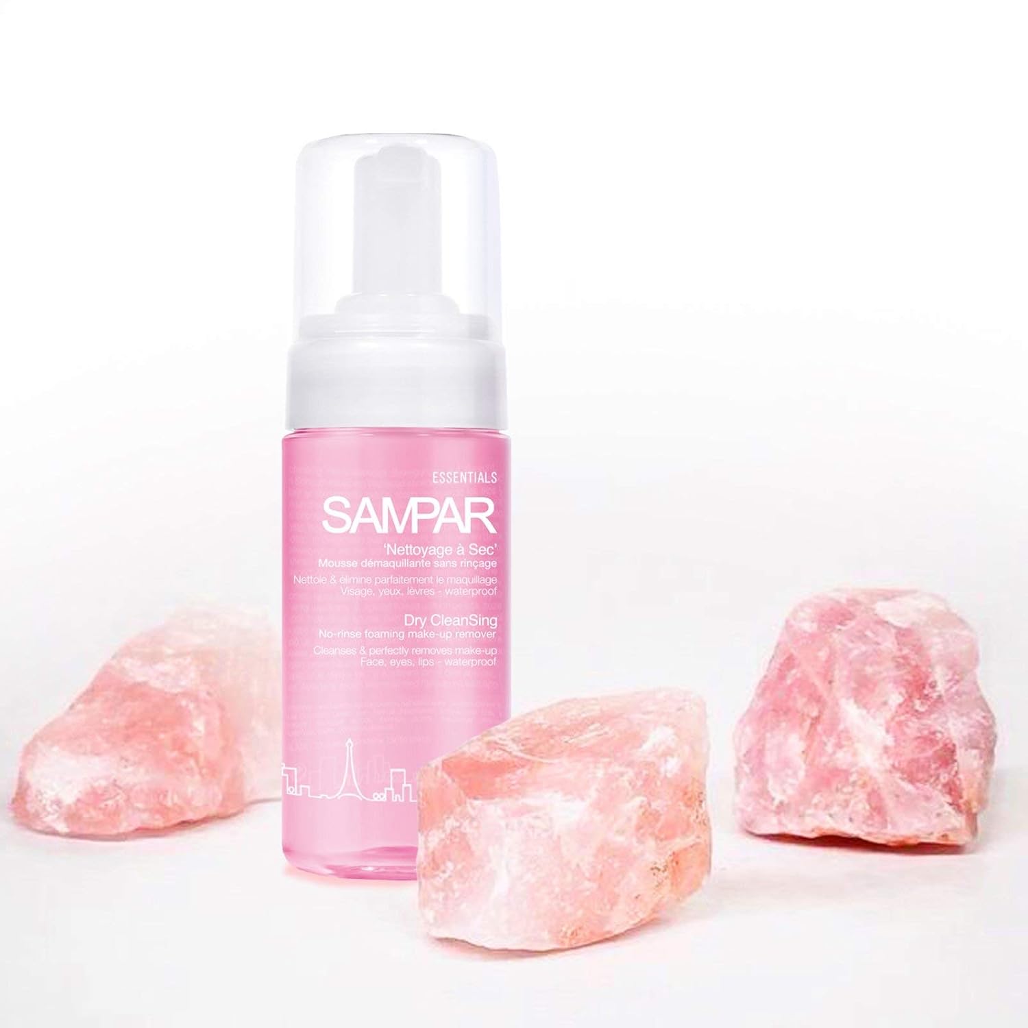 Sampar Essential Dry Cleansing - No-Rinse Foaming Make-Up Remover Face, Eyes, And Lips - All Skin Types 100Ml : Beauty & Personal Care