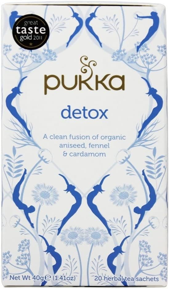 Pukka Herbs Organic Herbal Teas From England Detox Aniseed Fennel & Cardamom