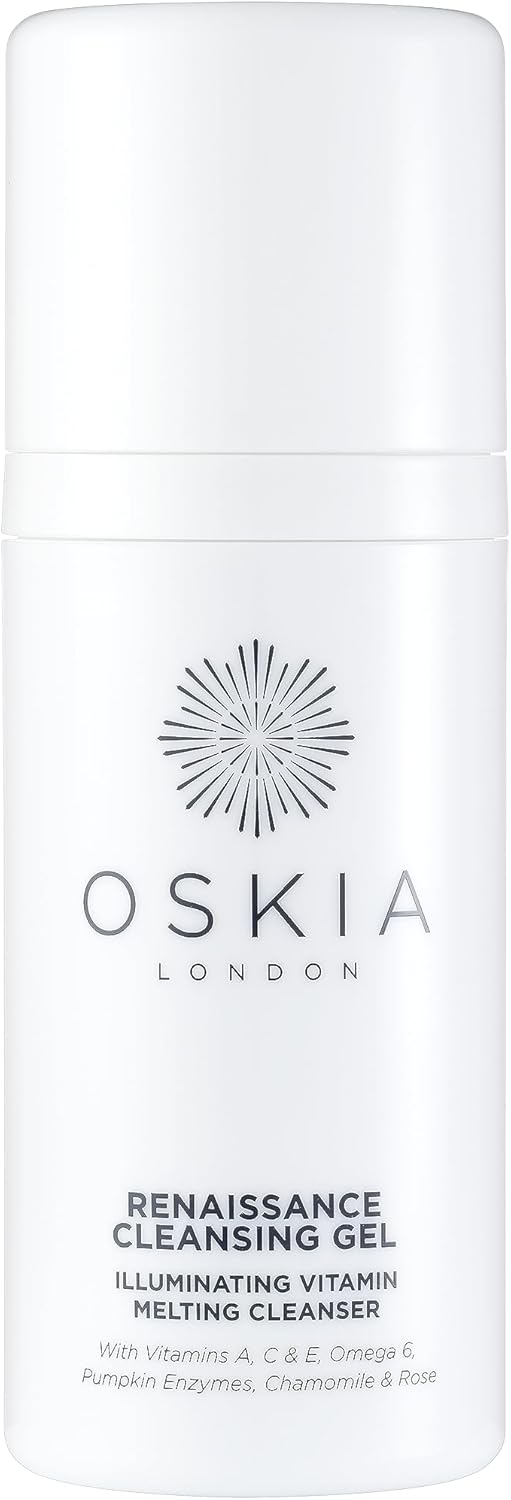 Oskia Renaissance Cleansing Gel – Gel-To-Oil Face Cleanser With Vitamin A, E & C For Radiant Skin
