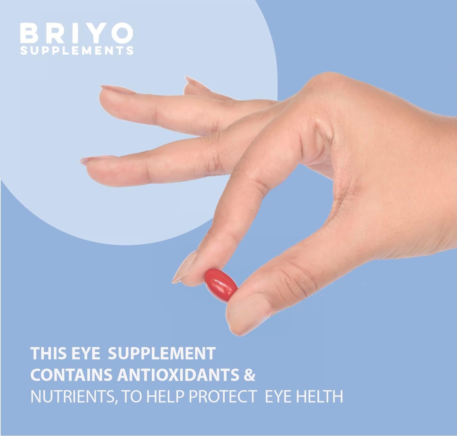 Briyo Optivital For Eye Health - Lutein And Zeaxanthin From Marigold Flower Extract, Astaxanthin (Microalgae), And Omega 3 - Eye Supplement, 60 Count : Health & Household