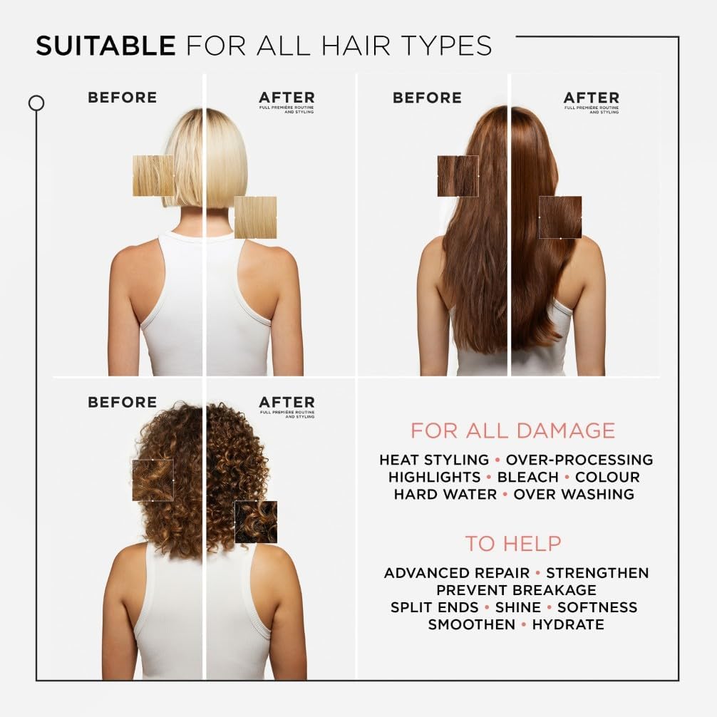 Kérastase Première Bonding Shampoo & Conditioner Duo for Damaged Hair with Pure Citric Acid [STEPS 2 & 3- CLEANSE & CONDITION] : Amazon.co.uk: Beauty