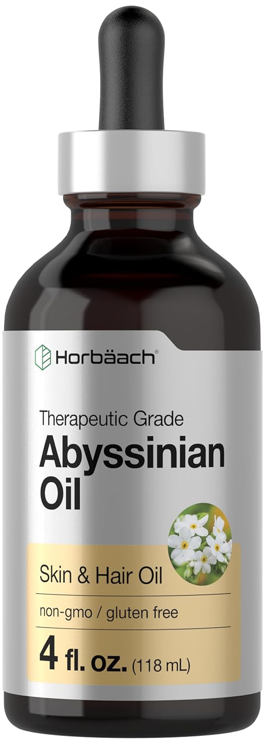 Horbäach Abyssinian Oil | 4 Fl Oz | Hair And Skin Oil | Paraben, Sls And Fragrance Free | From Crambe Abyssinica Seed