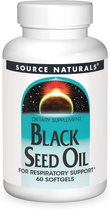 Source Naturals Black Seed Oil For Respritory Support* - 60 Softgels