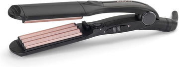 Babyliss Hair Crimper - Tourmaline Ceramic Coated Crimping Iron, 10 Heat Settings Up To 210°C, Professional Styling Tool, Black, 2165Cu