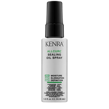 Kenra Allcurl Sealing Oil Spray | Seals In Moisture & Provides Shine | 72 Hour Frizz Control |72 Hour Humidity Resistance | Thermal Protection |Wavy, Curly, Coily Hair | 1.5Oz