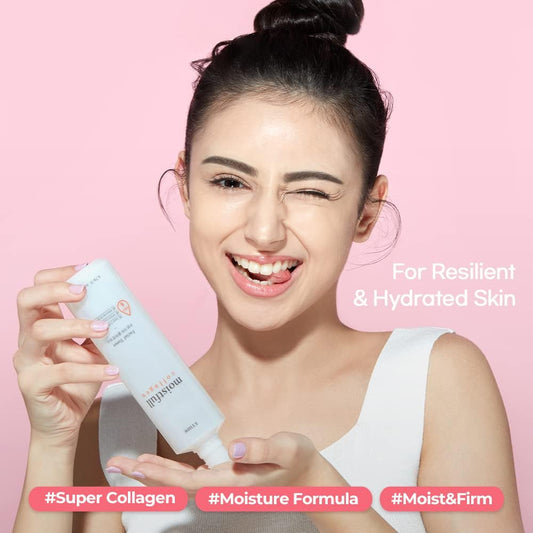 Etude Moistfull Collagen Toner, Toner For Face, Super Collagen Water, Lupinus Albus Protein, Instant Moisture Recharge, Oil-Moisture Balance, Korean Skin Care, Beauty (6.76 Fl Oz)