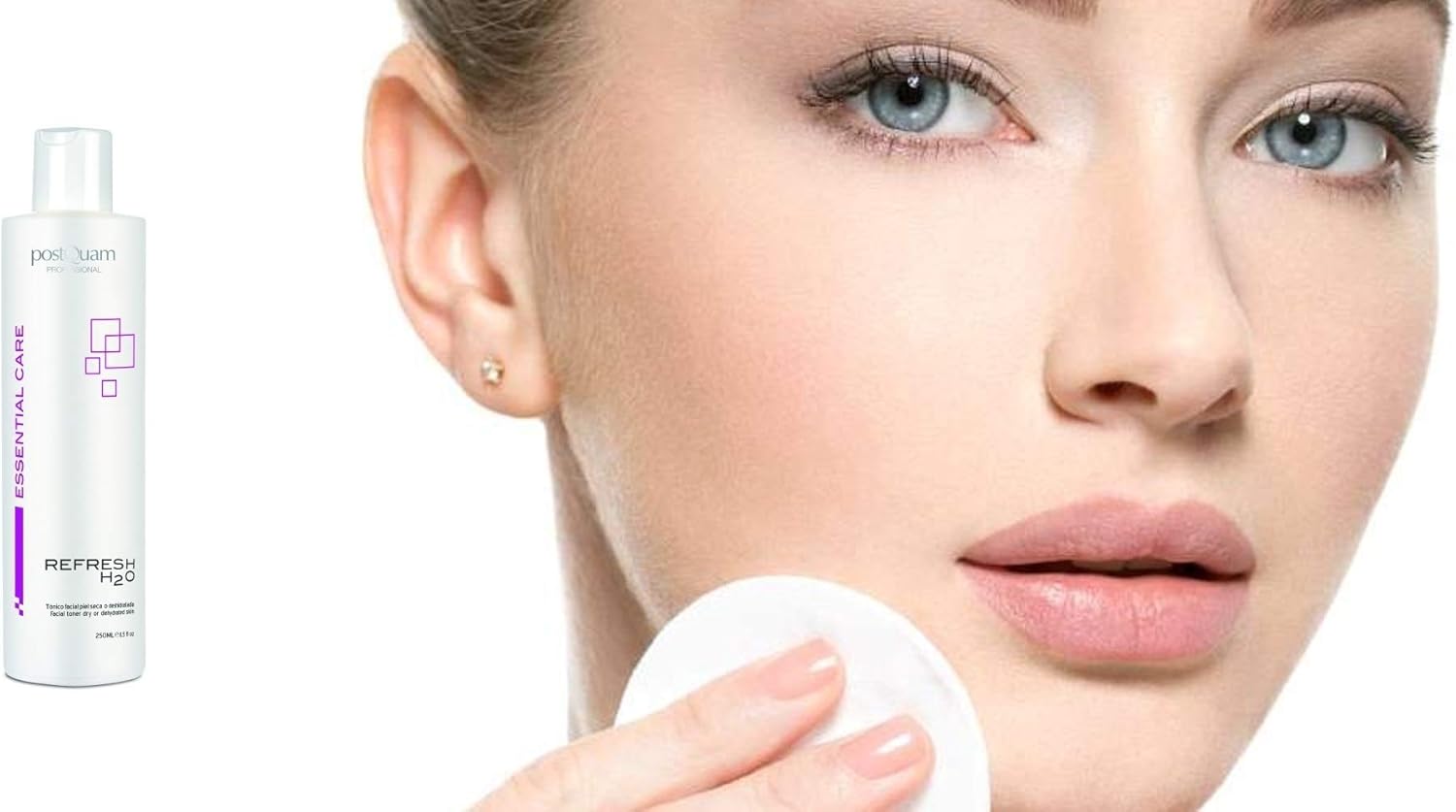 Postquam Professional Refresh H2O For Dry Or Dehydrated Skin Moisturizing Tonic 250Ml - Super Hydrating Effect – Provides A Toning And Refreshing Effect - Alcohol Free - Aloe Vera Sunflower Extract : Beauty & Personal Care