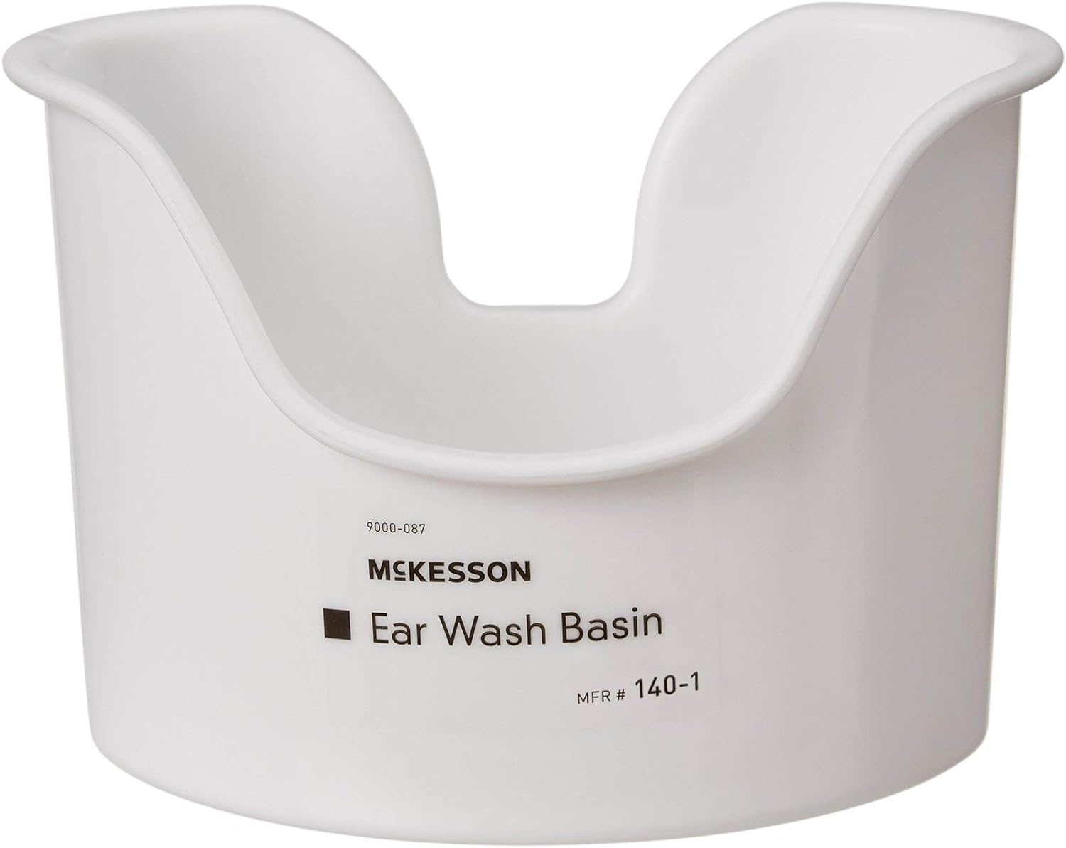 McKesson Ear Wash Basin, Wax Removal Basin Compatible with All Types of Ear Wash Systems, 1 Count, 12 Packs, 12 Total