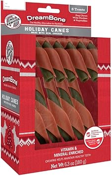 DreamBone Holiday Rawhide-Free Collection, Treat Your Dog to a Chew Made with Real Meat and Vegetables : Pet Supplies