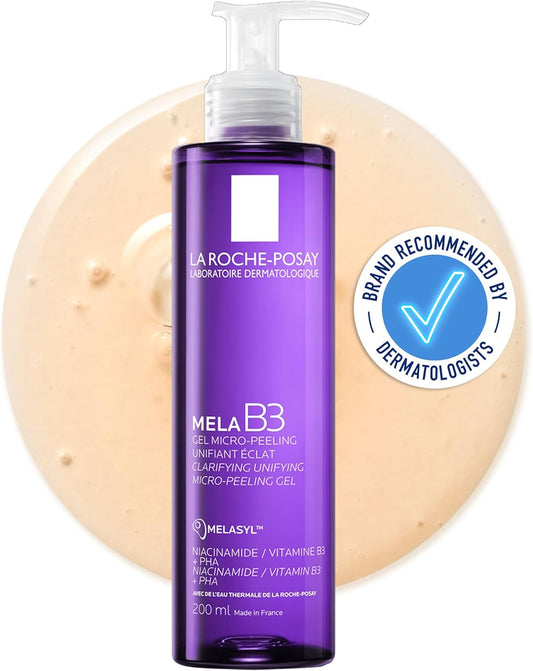 La Roche-Posay Mela B3 Clarifying Micro-peeling gel cleanser for hyperpigmentation 200ml : Amazon.co.uk: Beauty