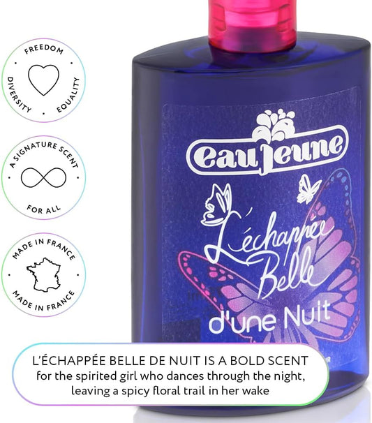 Eau Jeune L'Echappee Belle De Nuit Eau De Toilette 75Ml Spray, Womens Perfumes, Fragrance For Women And Girls, Gifts For Teenage Girls, Gifts For Girls - Eau Jeune Perfume For Women And Girls