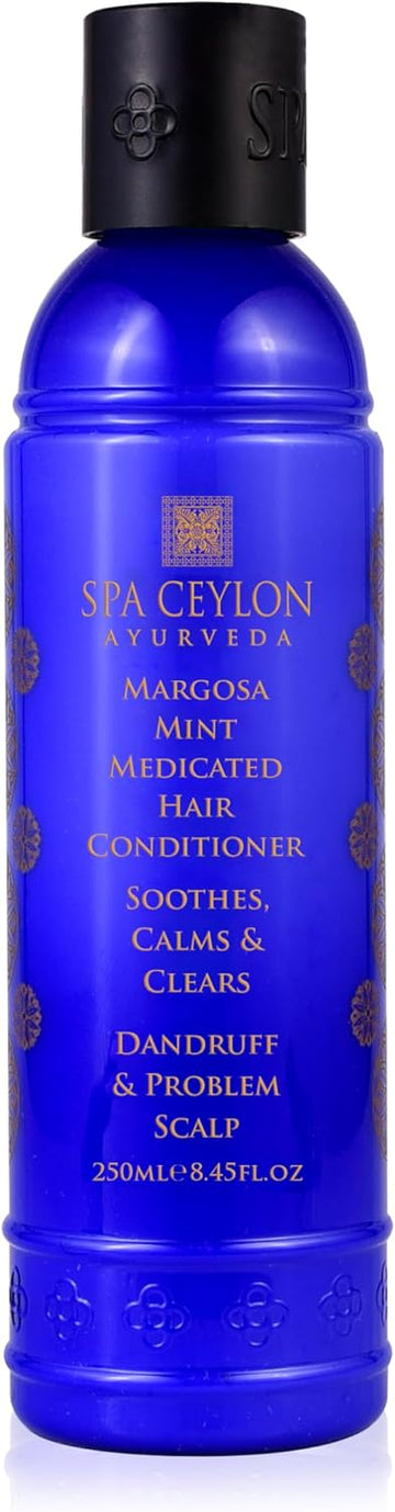Spa Ceylon Margosa Mint Medicated Hair Conditioner, Hydrating, Medicated Haircare, Soothe, Treat, And Control Dandruff And Itchy Scalp