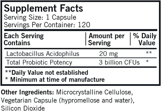 Lactobacillus Acidophilus Capsules - Hypo